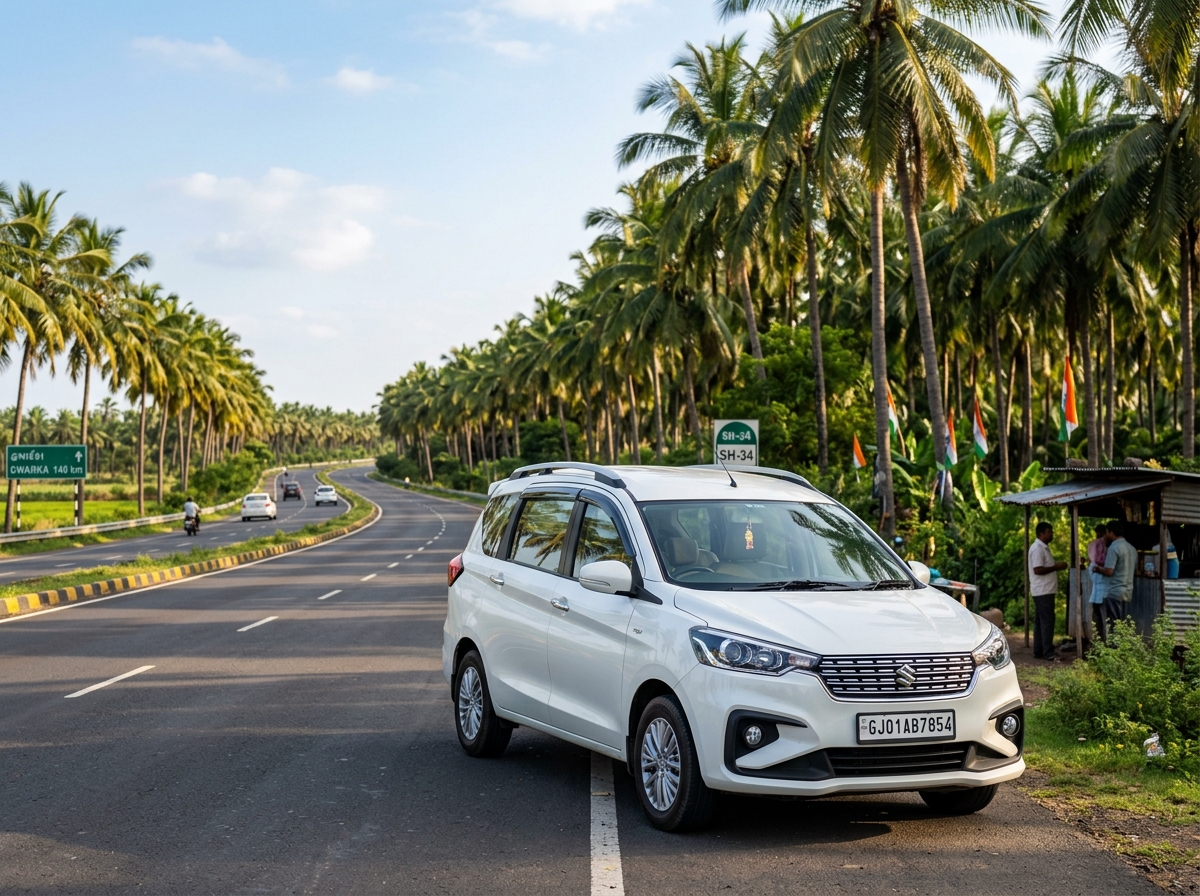 Maruti Ertiga 6 Seater MUV Cab Somnath - Journey Tours